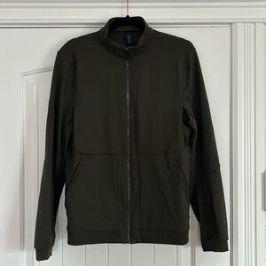 Lululemon dark green zip up sweater. Men’s size S. Like new. Zip pockets.